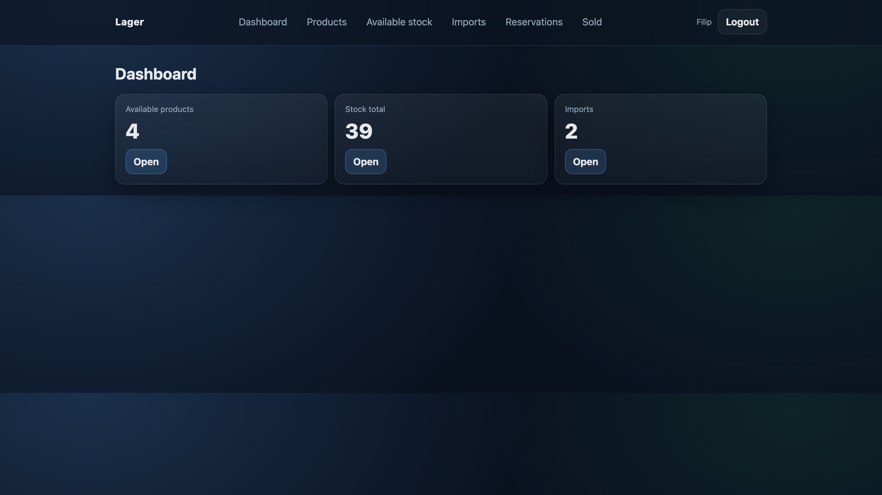 Modern Operations Dashboard